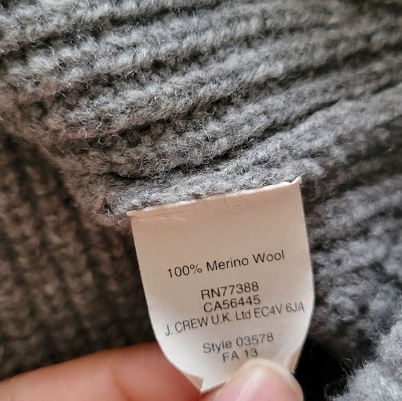 Madewell Gray Viewpoint Merino Wool Sweater Size XS - Picture 7 of 8